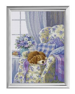 Stickpackung Bild Schlafender Hund - Luca-S