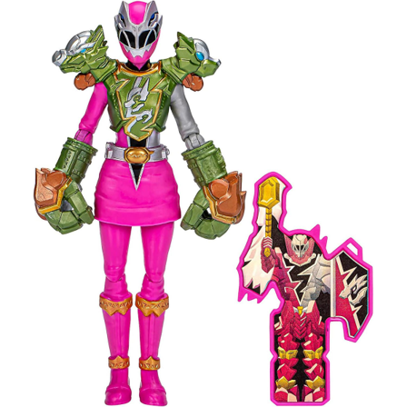 Power Rangers Dino Fury Smash Armor Pink Ranger, 6-tums Power Rangers actionfigurer är fantastiska presenter till pojkar och flickor från 4 år och 