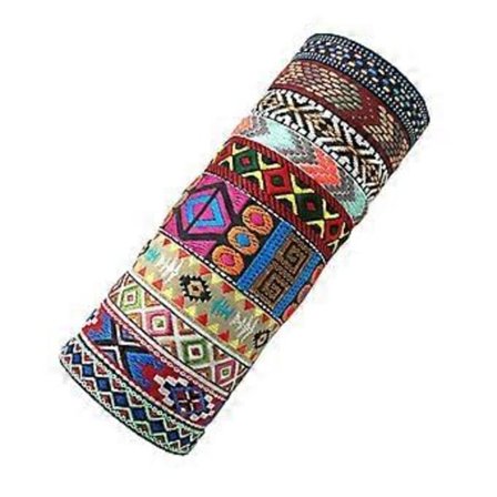 Sett med 10 assorterte bohemske armbånd Håndlagde flettede armlenker Mote armringer Tilbehør for daglig bruk og fest (B10 11)