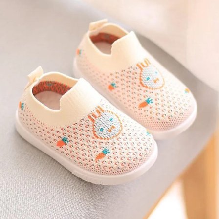 Unisex Vauvan Tenniskengät Taapero Neulotut Hengittävät Tennarit Lasten Pehmeäpohjaiset Liukuestesukat Verkkokengät Slip on Ensimmäiset Kävelykengät