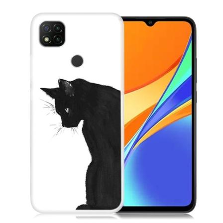 Deco Xiaomi Redmi 9C skal - Svart Katt Vit