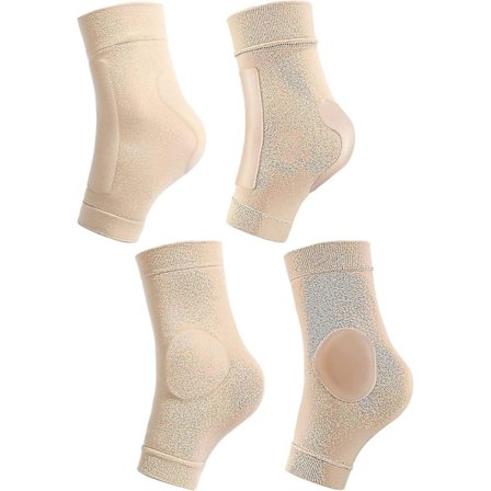 2 par polstrede skøytesokker ankelbeskytter ishockey skøyter støvler sokker skøyte ankelbeskyttere ankelhylse pute kompatibel støvler, skøyter, 