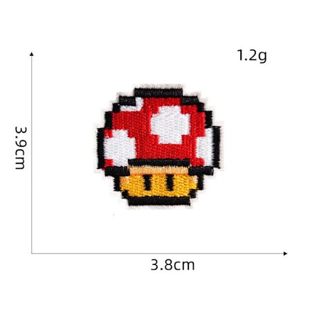 19 Stykker Broderi Stryge-på-lapp, Broderi Klistermærke Stryge-på-lapp