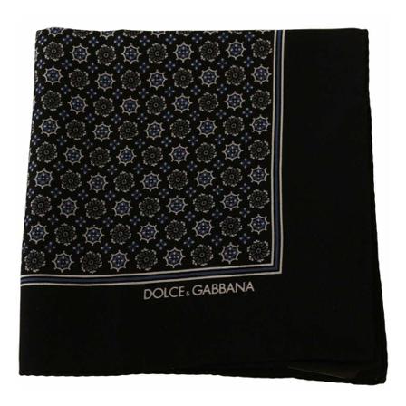 Dolce & Gabbana, Silky Scarves Zwart, Heren, Maat:ONE Size