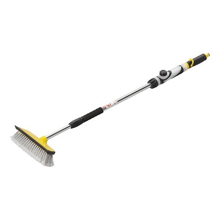 Vaskebørste med visker og sæbedispenser og teleskophåndtag 92 - 148 cm