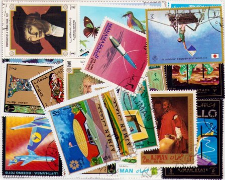 Ajman - 50 forskellige - Stemplet