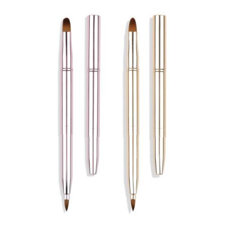 2 kpl meikkisiveltimet, kaksisuuntainen sisäänvedettävä huuliharja, eyeliner-harja