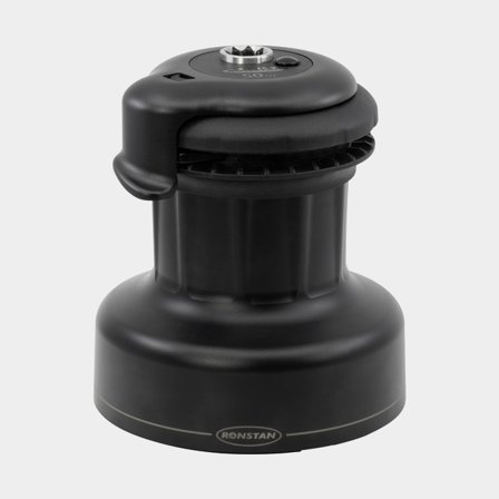 Skødespil Ronstan Orbit Winch 50 3-QT, passer til Ø8 - 14 mm reb, self-tailing, fast hastighed, 3-trins, aluminium, med QuickTrim