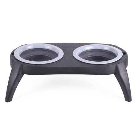 Sammenleggbare matskåler med holder