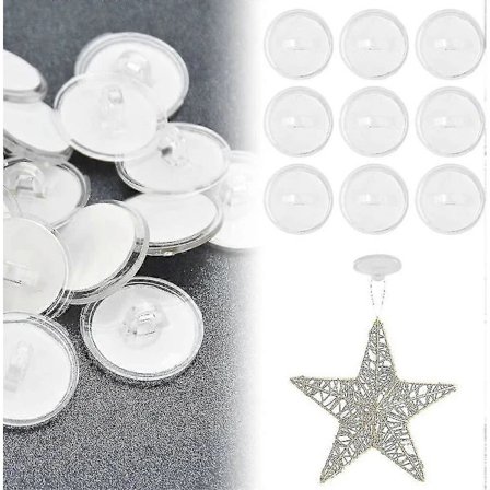 50 st Tak Krok Självhäftande Krok 20mm Plastkrok Utan Borrning Krok Tak Fixering Självhäftande Väggkrok Tak Upphängn,ACK