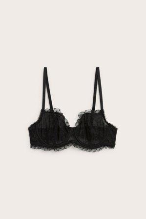 Kappahl | BH med hjertemønster | Svart