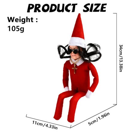 Oz Jul Tomte Dukke Oz Jul Tomte Dukke Dekor Ornament 34*11*5.5cm rød Rød