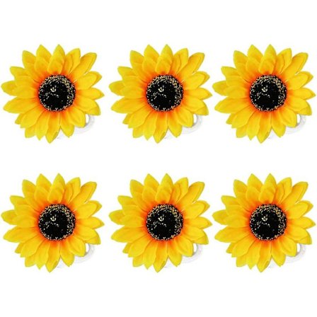 6 kpl Auringonkukka hiuspidikkeitä Kukka hiusneulat Koristeet Hiukset Bang pidikkeet Barrettes