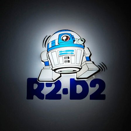 R2-D2 3D Light FX Minilampa för barnrumsinredning