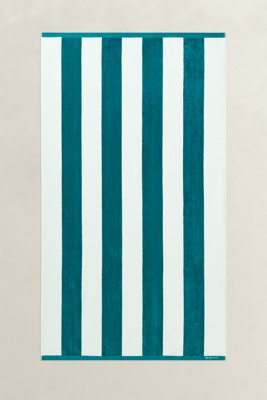 GANT - Strandhåndkle med dristige striper aqua blue