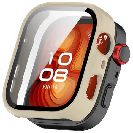 Skal av glas+PC för Huawei Watch Fit 3/4 Pro HD Härdat Skärmskydd Omfattande Skyddsskal för Huawei Watch Fit 3/4 Stötfångarskal