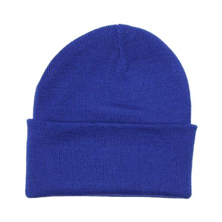 M√otze Knitted Beanie Bright Royal - Beanie Basic - Blau Cuff