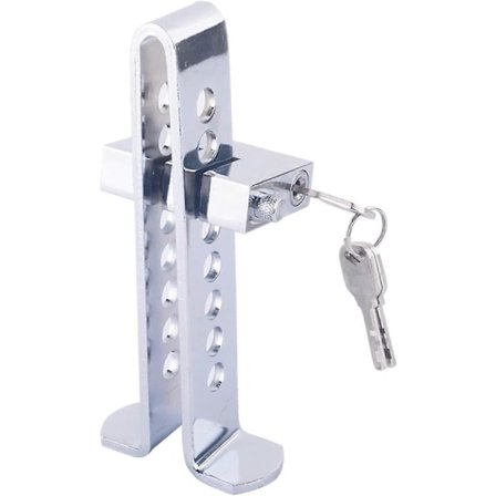 Bremsespedal Lås, Universal Bil Sikkerhedslås Tyverisikring Stål 8-Huls Pedal Lås med Nøgler til SUV Truck Van