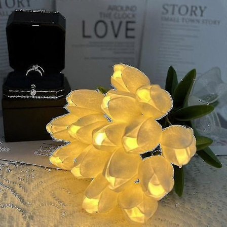 Konstgjorda tulpaner med LED-ljus 10 st 10Pcs_max