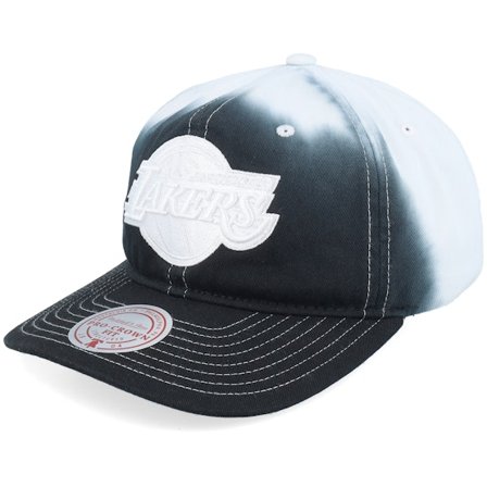 Mitchell & Ness - Los Angeles Lakers Dip Dye Pro Black Adjustable Adjustable Black Cap - NBA @ Hatstore