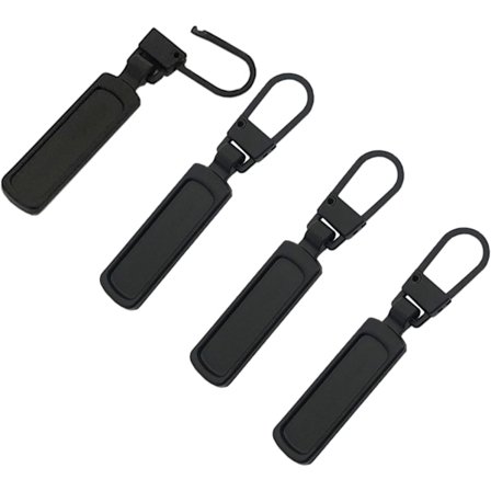 4 stk. lynlåstrækker-erstatning til små huller lynlås, aftagelig lynlås-reparationsfane til tøjjakker støvler