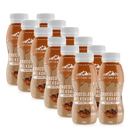 12 x Latitude 65 Protein Milkshake 330 ml