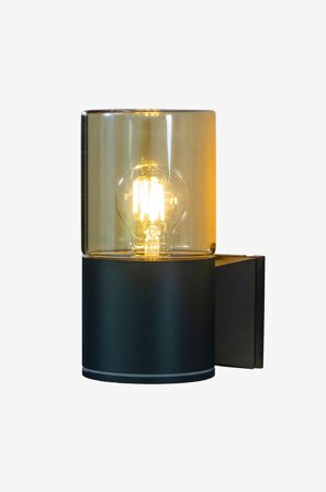 Aneta Lighting - Vägglampa Lysekil utomhus - Svart - Fasadbelysning - Från Homeroom