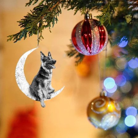 Moon Dog Pendel Julgranshängande dekor 5 5