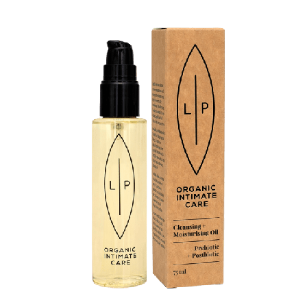 Lip Intimate Care Cleansing + Moisturising Oil, Prebiotic Postbiotic Intim Dam 75 ml