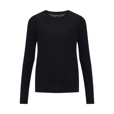 Emporio Armani Strik Sort, Herre Strik