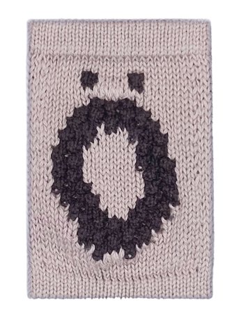 Smallstuff Knitted Letter Ö, Nature - Cream - ONE SIZE 10 cm