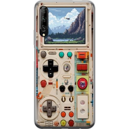 Kompatibelt Mobilskal till Huawei Huawei P smart Pro 2019 Retro spelskonsol design med pixlig grafik och bergslandskap, nostalgisk spel-estetik med fu
