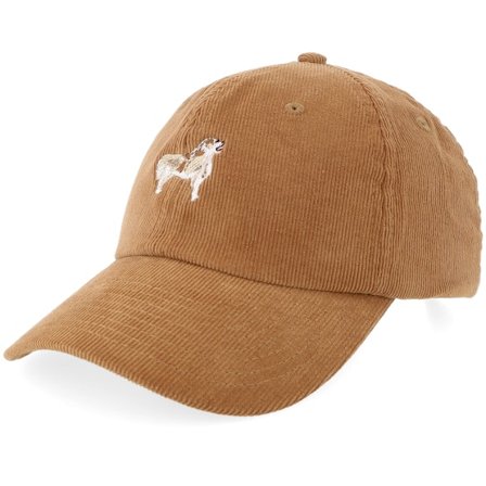 Iconic - Brun unconstructed Caps - Golden Retriever Dog Camel Heritage Corduroy Tan Dad Cap @ Hatstore