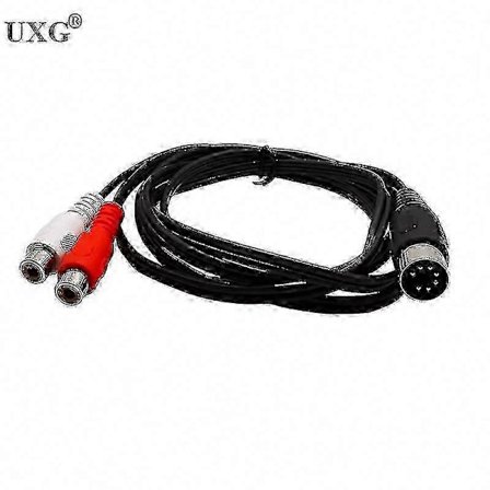 7 Pin DIN Han til 2 RCA Han/Hun Stik Adapter Kabel til B&O Gammelt TV Udstyr (50cm/150cm/5ft/1.5m)
