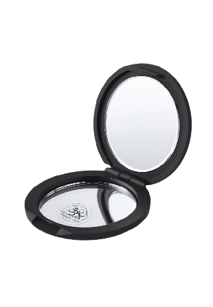 Skir Fickspegel, rund Sminkverktyg & tillbehör Unisex Svart ONESIZE
