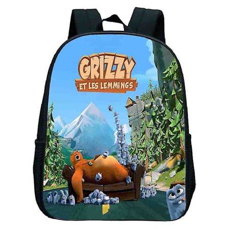 Sunlight Grizzy Bjørn Rygsæk Børn Børnehave Skoletasker Børn Tegneserie Grizzy Og Lemmingerne Rygsæk Børn Skoletasker