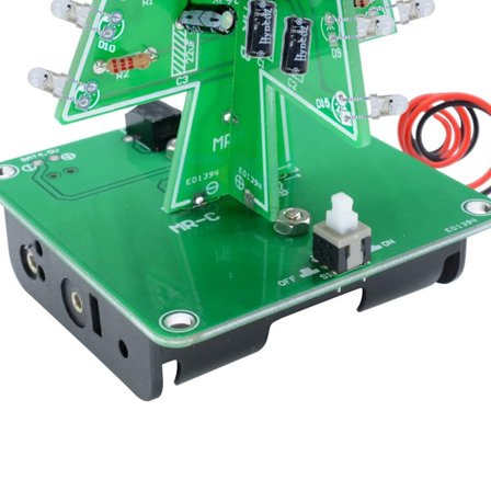 3D Juletre DIY Elektronisk Kretssett LED Stereo Juletre Juledekor 7 Farger