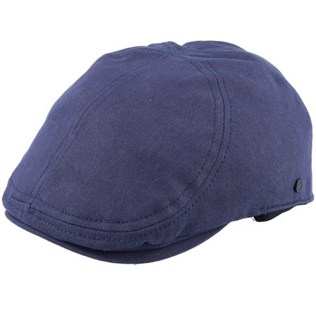 Upfront - Blau Flatcap Cap - Henry Duckbill Navy Blue Flat Cap @ Hatstore