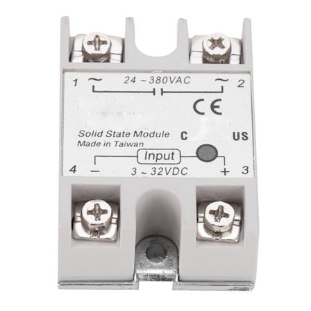 3D-printer tilbehør Solid State Relæ Enkeltfase 24V/40A SSR DC Control AC Modul