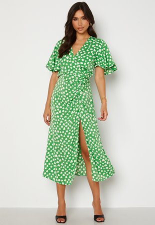 AX Paris Heart Print Midi Dress Green Klær
