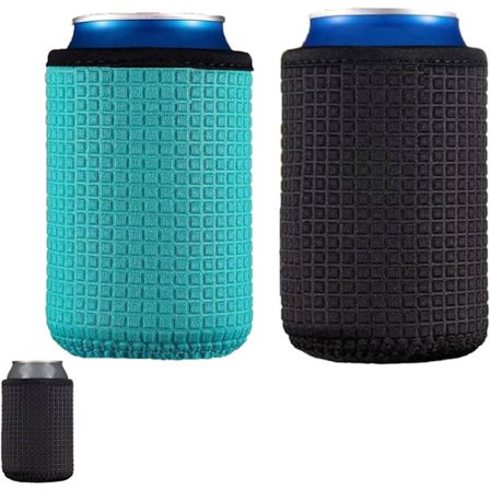 2 stk ølboks flaskekjøler erme, ermer for drikkebokser, isolatorholder sklisikker flaske