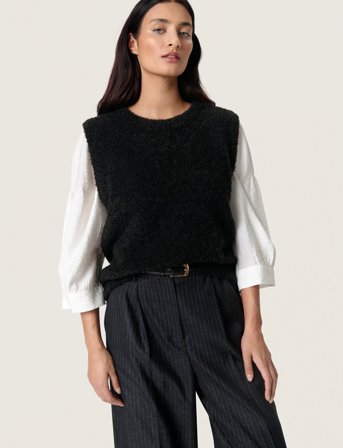 Soaked in Luxury Slamaris Vest - Black - S