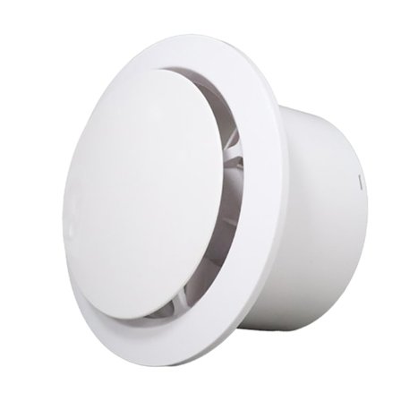 100mm Luftuttrekker 130m/h 20w, Med Tilbakeslagsventil Høy Luftstrøm Avtrekksvifte, Energieffektiv, For Bad, Kjøkken, Toalett, Drivhus, Te (FMY)