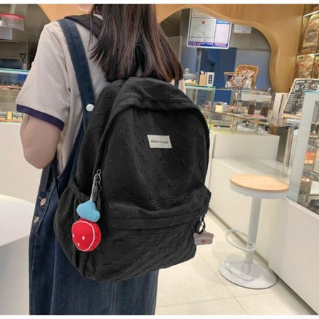 Mordely Student Skolväska Ryggsäck SVART