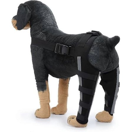 1 par Hund Bagbenstøtte Til Heling af Hundebenssår, Forebygger Ledskader og Forstuvninger, Kæledyrshund Ledbandage