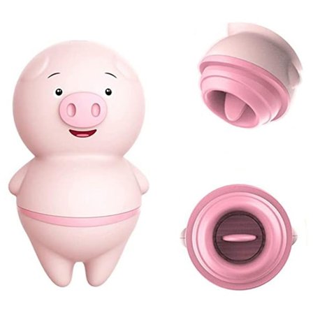 Tunglickande Vibrator för Kvinnor Klitoris och G-punkt Vattentät Klitorissugleksak