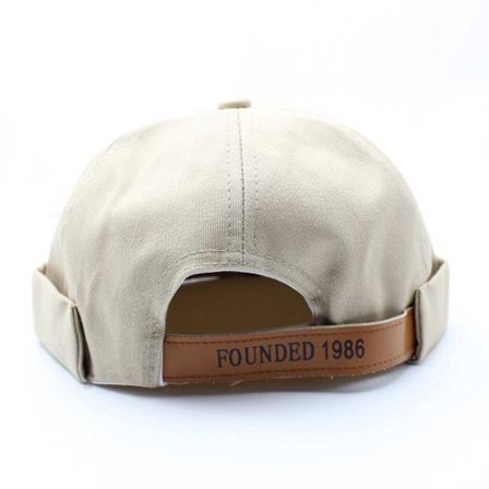 Beige Miki viha Cap Rolled Screen Cap Beanie Docer Sotar Cap