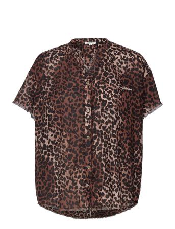 Mila Blouses Short-sleeved Brun Love Stories
