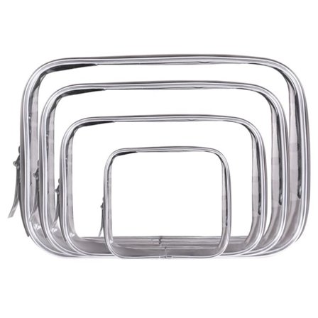 Läpinäkyvä kosmetiikkakassi, vedenpitävä hygieniatarvikkeiden säilytyskassi