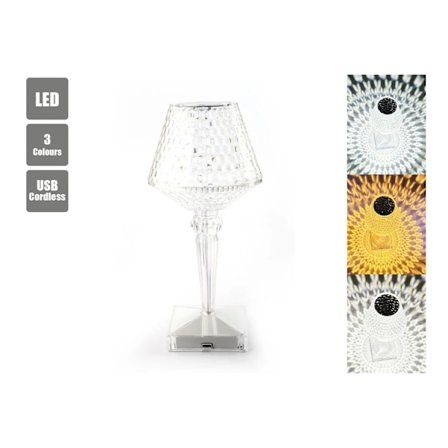 1 kpl LED Johdoton Pöytävalaisin Yöpöydälle Himmennettävä Yövalo Kosketusohjaus 3 Väriä Ladattava Tähtivarjostin 2